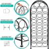 imageSorbus Freestanding Wine Rack  Elegant and Unique Bordeaux Chateau Style Floor Wine Stand for 23 Wine Bottle Storage Champagne Metal Wine Bottle Holder Stands for Kitchen Home Bar Mini Wine Bar