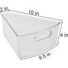 imageSorbus Wedge Storage Bin Organizer Lazy Susan organizer with Front Handle for Corner Cabinet Great Sector Shaped Container Bins for Kitchen Pantry Bathroom Clear Plastic 4Pack