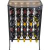 imageSorbus Wine Rack Stand Bordeaux Chateau Style with Glass Table Top  Holds 18 Bottles of Your Favorite Wine  Elegant Looking French Style Wine Rack to Compliment Any Space Wine Stand  18 BottlesWine Stand  30 Bottles
