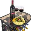 imageSorbus Wine Rack Stand Bordeaux Chateau Style with Glass Table Top  Holds 18 Bottles of Your Favorite Wine  Elegant Looking French Style Wine Rack to Compliment Any Space Wine Stand  18 BottlesWine Stand  30 Bottles