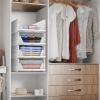 imageSorbus 4 Pack Folding Closet Shelf Organizer for Clothes  Versatile Stackable Storage Baskets for Closet Bathroom Kitchen ampamp Garage  Easy Access Open Front Design  Plastic Organizer Shelves4 Small