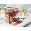 imageSorbus Acrylic Makeup Organizer  Organization and Storage Case for Cosmetics Make Up ampamp Jewelry  Big Clear Makeup Organizer for Vanity Bathroom College Dorm Closet Desk 4 Large 2 Small DrawersBronze Glow