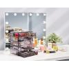 imageSorbus Acrylic Makeup Organizer  Organization and Storage Case for Cosmetics Make Up ampamp Jewelry  Big Clear Makeup Organizer for Vanity Bathroom College Dorm Closet Desk 4 Large 2 Small DrawersPurple