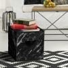 imageSorbus Collapsible Storage Bins  11quot Sturdy Foldable Fabric Storage Cubes with Handle  4 TieDye Purple Organization and Storage Baskets for Organizing Pantry Closet Nursery Dorm Toy StorageMarble Black