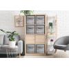 imageSorbus Collapsible Storage Bins  11quot Sturdy Foldable Fabric Storage Cubes with Handle  4 TieDye Purple Organization and Storage Baskets for Organizing Pantry Closet Nursery Dorm Toy StorageRustic Gray