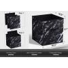 imageSorbus Collapsible Storage Bins  11quot Sturdy Foldable Fabric Storage Cubes with Handle  4 TieDye Purple Organization and Storage Baskets for Organizing Pantry Closet Nursery Dorm Toy StorageMarble Black