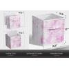 imageSorbus Collapsible Storage Bins  11quot Sturdy Foldable Fabric Storage Cubes with Handle  4 TieDye Purple Organization and Storage Baskets for Organizing Pantry Closet Nursery Dorm Toy StorageTieDye Pink