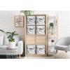 imageSorbus Collapsible Storage Bins  11quot Sturdy Foldable Fabric Storage Cubes with Handle  4 TieDye Purple Organization and Storage Baskets for Organizing Pantry Closet Nursery Dorm Toy StorageMarble White