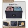 imageSorbus Dresser with 8 Drawers  Chest Organizer Unit with Steel Frame Wood Top ampamp Handle Easy Pull Fabric Bins for Clothes  Large Storage Furniture for Bedroom Hallway Living Room Nursery ampamp ClosetRustic Black