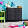 imageSorbus Dresser with 8 Drawers  Chest Organizer Unit with Steel Frame Wood Top ampamp Handle Easy Pull Fabric Bins for Clothes  Large Storage Furniture for Bedroom Hallway Living Room Nursery ampamp ClosetRustic Black