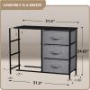 imageSorbus Dresser with 8 Drawers  Chest Organizer Unit with Steel Frame Wood Top ampamp Handle Easy Pull Fabric Bins for Clothes  Large Storage Furniture for Bedroom Hallway Living Room Nursery ampamp ClosetBlack