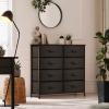 imageSorbus Dresser with 8 Drawers  Chest Organizer Unit with Steel Frame Wood Top ampamp Handle Easy Pull Fabric Bins for Clothes  Large Storage Furniture for Bedroom Hallway Living Room Nursery ampamp ClosetBrown