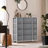imageSorbus Dresser with 8 Drawers  Chest Organizer Unit with Steel Frame Wood Top ampamp Handle Easy Pull Fabric Bins for Clothes  Large Storage Furniture for Bedroom Hallway Living Room Nursery ampamp ClosetWhite