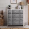 imageSorbus Dresser with 8 Drawers  Chest Organizer Unit with Steel Frame Wood Top ampamp Handle Easy Pull Fabric Bins for Clothes  Large Storage Furniture for Bedroom Hallway Living Room Nursery ampamp ClosetWhite