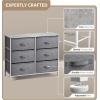 imageSorbus Dresser with 8 Drawers  Chest Organizer Unit with Steel Frame Wood Top ampamp Handle Easy Pull Fabric Bins for Clothes  Large Storage Furniture for Bedroom Hallway Living Room Nursery ampamp ClosetGrey