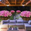 imageSorbus 4 Pack Metal Hanging Planter Basket Huge 12 Inch Hanging Flower Pot Basket ampamp Coco Coir Liner for IndoorOutdoor Garden Dcor Perfect for Home Garden Patio Deck Black