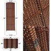 imageSorbus 8 Panel Room Divider 6 ft Tall  Privacy Screen Extra Wide Double Hinged Panels Diamond DoubleWeaved Partition Room Dividers and Folding Privacy Screens Wall Divider for Room SeparationBrown Rust