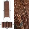 imageSorbus 8 Panel Room Divider 6 ft Tall  Privacy Screen Extra Wide Double Hinged Panels Diamond DoubleWeaved Partition Room Dividers and Folding Privacy Screens Wall Divider for Room SeparationBrown Rust