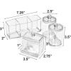 imageSorbus Bathroom Storage Set  Qtip Holder Cotton Round Dispenser Bathroom Jars  Makeup Brush Holder ampamp Apothecary Jars with Lids