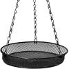imageSorbus Bird Feeder Hanging Tray Seed Tray for Bird Feeders Great for Attracting Birds Outdoors Backyard Garden Black