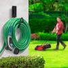 imageSorbus Garden Hose Holder Hook Wall Mounted Hose Reel Water Hose Storage Hanger Great for Garden Lawn Yard Wrought Iron Black