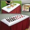 imageSorbus White Inflatable Drinks ampamp Food Serving Bar with Drain Plug 3 Salad Bars