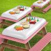 imageSorbus White Inflatable Drinks ampamp Food Serving Bar with Drain Plug 3 Salad Bars