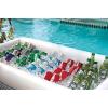 imageSorbus White Inflatable Drinks ampamp Food Serving Bar with Drain Plug 3 Salad Bars