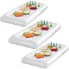 imageSorbus White Inflatable Drinks ampamp Food Serving Bar with Drain Plug 3 Salad Bars