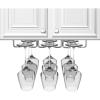 imageSorbus Under Cabinet Wine Glass Rack and Stemware Holder  3 Rows Holds up to 9 of Your Most Delicate Glassware