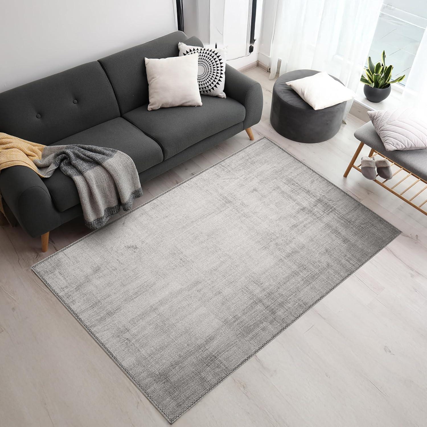 imageSorbus 2x3 Welcome Mat Rug for Entryway Machine Washable NonSlip Vintage Rug  Low Pile NonShedding Indoor Rugs for Living Room Kitchen Bedroom  Soft Carpet Throw Rugs with Rubber BackingLines