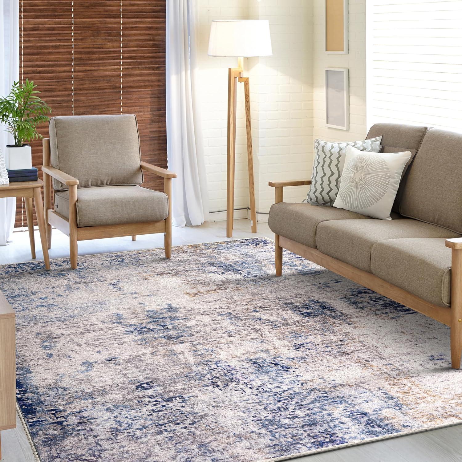 imageSorbus 2x3 Welcome Mat Rug for Entryway Machine Washable NonSlip Vintage Rug  Low Pile NonShedding Indoor Rugs for Living Room Kitchen Bedroom  Soft Carpet Throw Rugs with Rubber BackingDrift