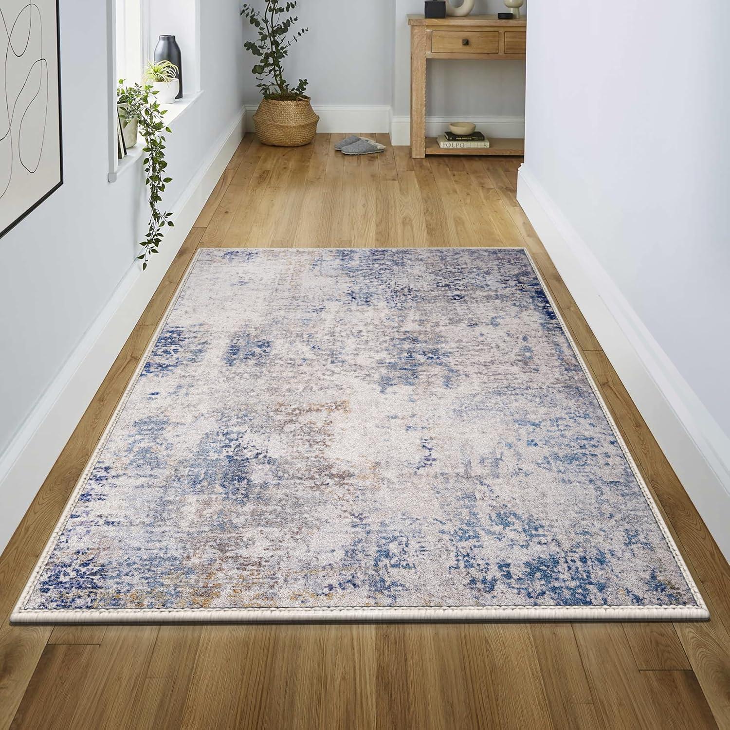 imageSorbus 2x3 Welcome Mat Rug for Entryway Machine Washable NonSlip Vintage Rug  Low Pile NonShedding Indoor Rugs for Living Room Kitchen Bedroom  Soft Carpet Throw Rugs with Rubber BackingDrift