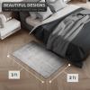 imageSorbus 2x3 Welcome Mat Rug for Entryway Machine Washable NonSlip Vintage Rug  Low Pile NonShedding Indoor Rugs for Living Room Kitchen Bedroom  Soft Carpet Throw Rugs with Rubber BackingLines