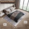 imageSorbus 2x3 Welcome Mat Rug for Entryway Machine Washable NonSlip Vintage Rug  Low Pile NonShedding Indoor Rugs for Living Room Kitchen Bedroom  Soft Carpet Throw Rugs with Rubber BackingDrift