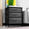 imageSorbus Fabric Dresser for Kids Bedroom  Chest of 6 Drawers Tall Storage Tower Clothing Organizer for Closet for Playroom for Nursery Steel Frame Fabric Bins  Wood Handle WhiteGray Wood