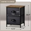 imageSorbus Fabric Dresser for Kids Bedroom  Chest of 6 Drawers Tall Storage Tower Clothing Organizer for Closet for Playroom for Nursery Steel Frame Fabric Bins  Wood Handle WhiteWood Top  Black