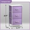 imageSorbus Fabric Dresser for Kids Bedroom  Chest of 6 Drawers Tall Storage Tower Clothing Organizer for Closet for Playroom for Nursery Steel Frame Fabric Bins  Wood Handle MultiPastelPurple