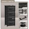 imageSorbus Fabric Dresser for Kids Bedroom  Chest of 6 Drawers Tall Storage Tower Clothing Organizer for Closet for Playroom for Nursery Steel Frame Fabric Bins  Wood Handle WhiteGray Wood