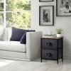 imageSorbus Fabric Dresser for Kids Bedroom  Chest of 6 Drawers Tall Storage Tower Clothing Organizer for Closet for Playroom for Nursery Steel Frame Fabric Bins  Wood Handle WhiteWood Top  Black