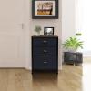 imageSorbus Fabric Dresser for Kids Bedroom  Chest of 6 Drawers Tall Storage Tower Clothing Organizer for Closet for Playroom for Nursery Steel Frame Fabric Bins  Wood Handle WhiteWood Top  Black