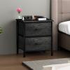 imageSorbus Fabric Dresser for Kids Bedroom  Chest of 6 Drawers Tall Storage Tower Clothing Organizer for Closet for Playroom for Nursery Steel Frame Fabric Bins  Wood Handle WhiteGray Wood