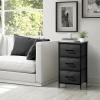 imageSorbus Fabric Dresser for Kids Bedroom  Chest of 6 Drawers Tall Storage Tower Clothing Organizer for Closet for Playroom for Nursery Steel Frame Fabric Bins  Wood Handle WhiteGray Wood