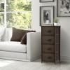 imageSorbus Fabric Dresser for Kids Bedroom  Chest of 6 Drawers Tall Storage Tower Clothing Organizer for Closet for Playroom for Nursery Steel Frame Fabric Bins  Wood Handle WhiteBrown