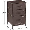 imageSorbus Fabric Dresser for Kids Bedroom  Chest of 6 Drawers Tall Storage Tower Clothing Organizer for Closet for Playroom for Nursery Steel Frame Fabric Bins  Wood Handle WhiteBrown