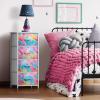 imageSorbus Fabric Dresser for Kids Bedroom  Chest of 6 Drawers Tall Storage Tower Clothing Organizer for Closet for Playroom for Nursery Steel Frame Fabric Bins  Wood Handle WatercolorRainbow Sparkle