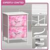 imageSorbus Nightstand with 2 Drawers  Kids Bedside Furniture End Table Night Stand  Steel Frame Wood Top ampamp Easy Pull Fabric Bins  Dresser ampamp Chest for Home Bedroom Accessories Office ampamp Dorm 2 PackPink Tiedye