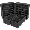 imageSorbus Set of 4 Foldable Drawer Dividers Storage Boxes Closet Organizers Under Bed Organizer BlackBlack