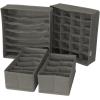 imageSorbus Set of 4 Foldable Drawer Dividers Storage Boxes Closet Organizers Under Bed Organizer BlackGray