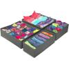 imageSorbus Set of 4 Foldable Drawer Dividers Storage Boxes Closet Organizers Under Bed Organizer BlackGray